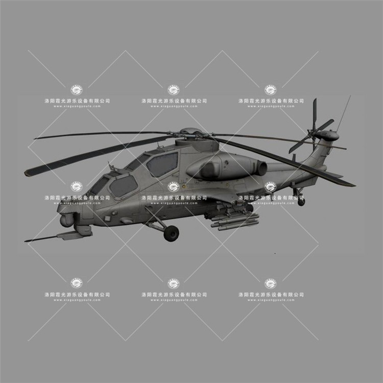 章贡武装直升机3D模型